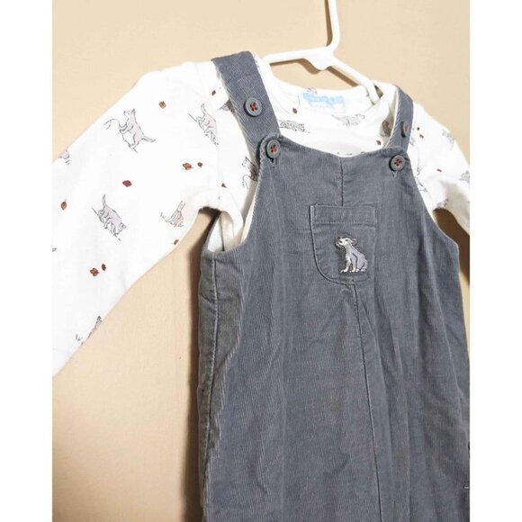 Janie and Jack layette baby overalls outfit set 3-6 months holiday christmas - Picture 3 of 4